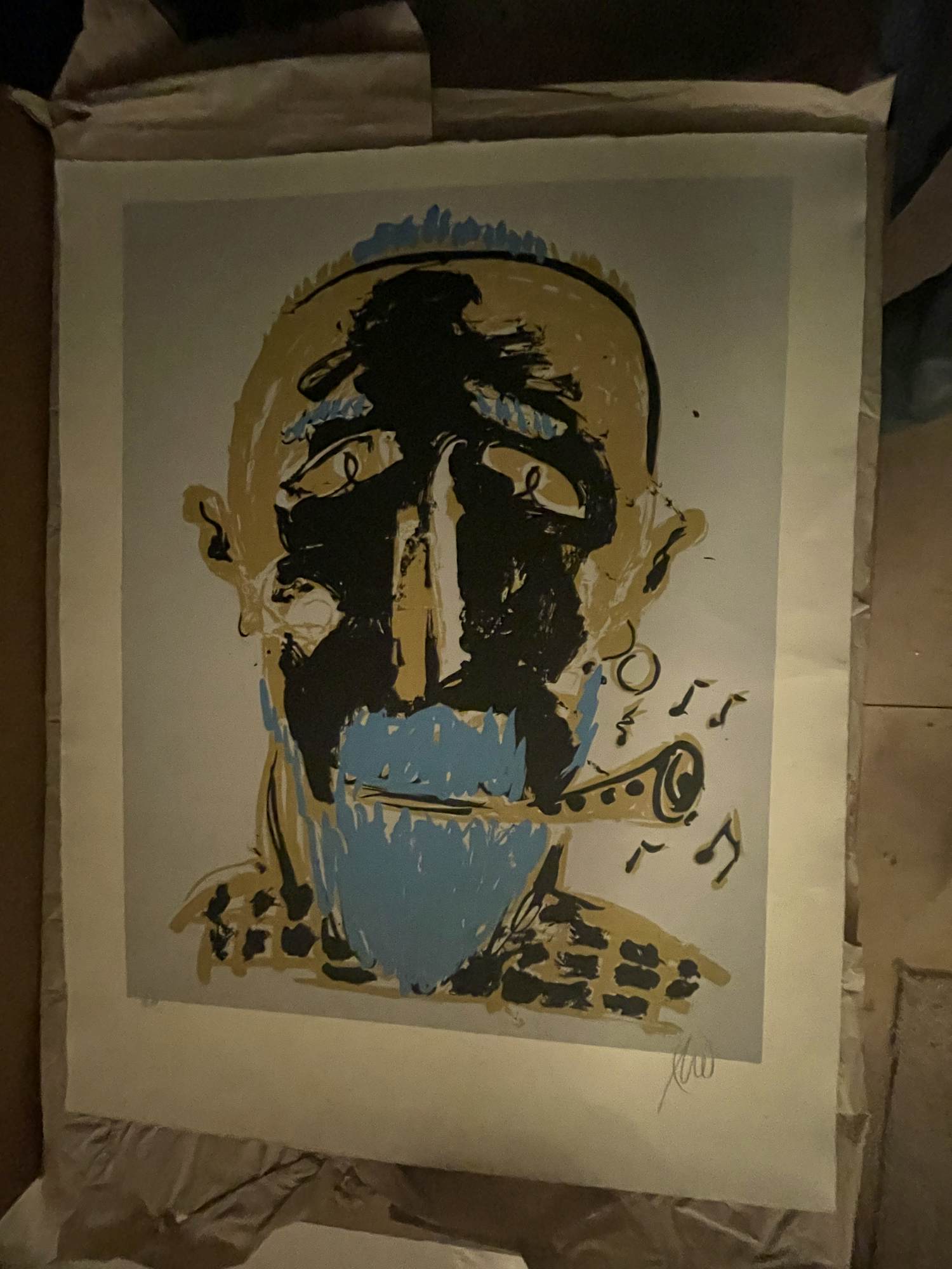 Buy Markus Lüpertz - Selbstporträt blau? Bid from 750!