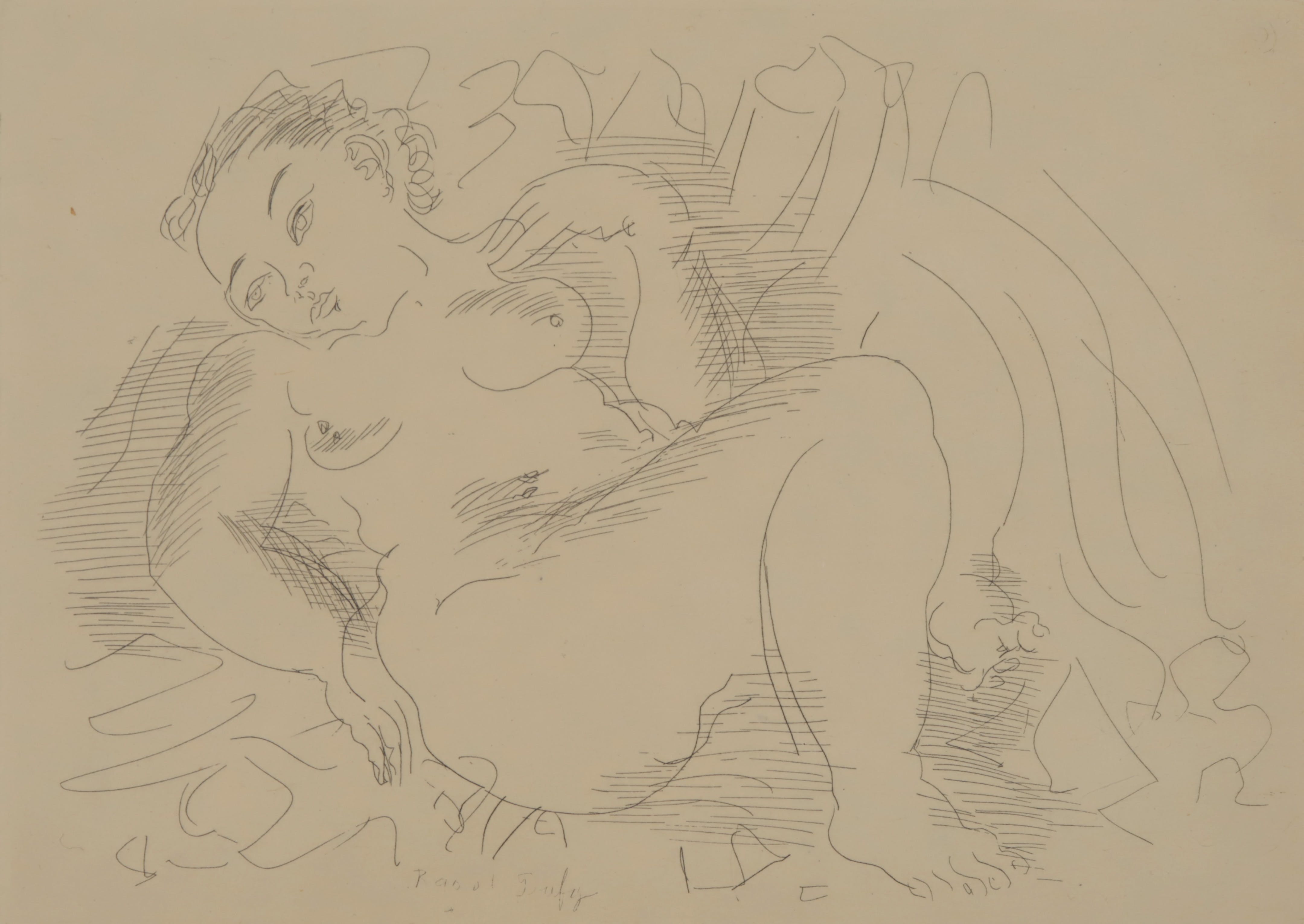 Raoul Dufy - Originele ets, Nu  verkocht voor € 225!