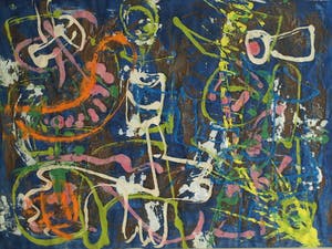 Hans Ittmann - Ingelijst, olieverf op papier , Optie – 47 x 57 cm - ca. 1955-1960 kopen? Bied vanaf 1!