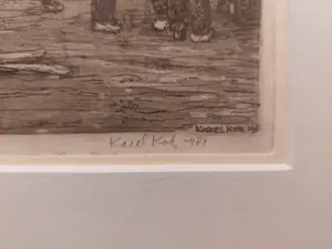 Niet of onleesbaar gesigneerd - Karel Kok visafvoer na de afslag Katwijk kopen? Bied vanaf 1!