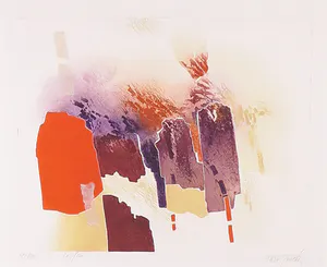 Francis Mean - Ets en aquatint, Le feu - Ingelijst kopen? Bied vanaf 40!