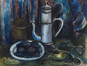 Kees Andrea - Aquarel, Stilleven met koffiekan - Ingelijst kopen? Bied vanaf 35!