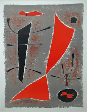 Gustave Singier - Abstracte compositie - 1955 - Originele lithografie - Mourlot kaufen? Bieten Sie von 100!