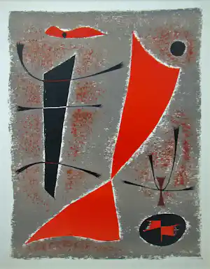 Gustave Singier - Abstracte compositie - 1955 - Originele lithografie - Mourlot kopen? Bied vanaf 100!