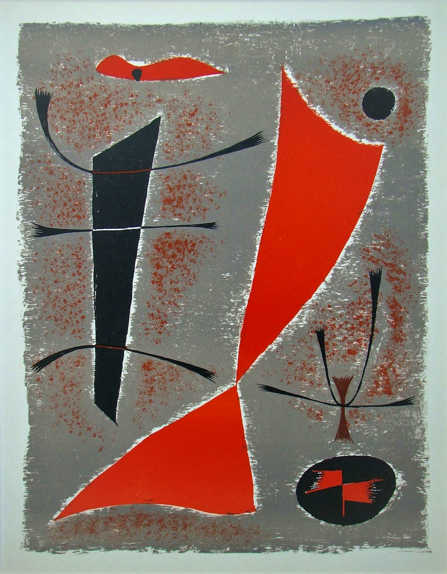 Gustave Singier - Abstracte compositie - 1955 - Originele lithografie - Mourlot kopen? Bied vanaf 150!
