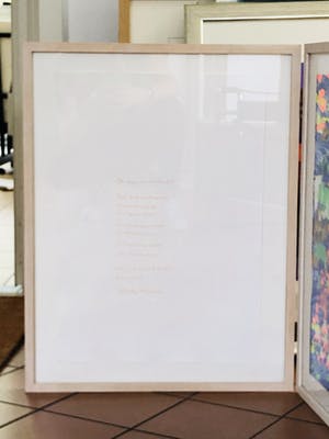 Simon Vinkenoog - Twee-luik met handgeschreven gedicht (Simon) en origineel werk Theo Niermeijer kopen? Bied vanaf 245!