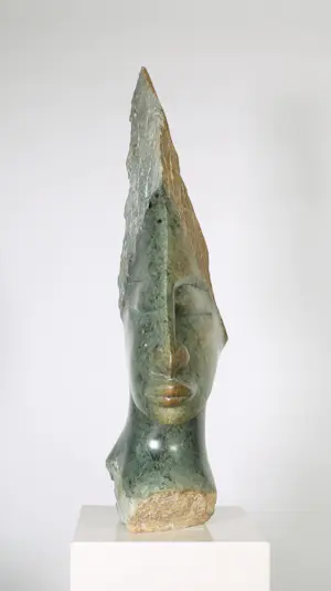 Ernest Marime - Stenen beeld, Hoofd kopen? Bied vanaf 250!