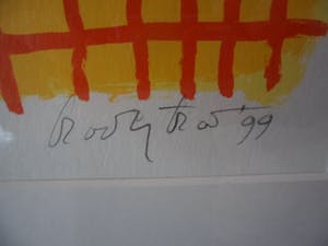 Keimpe Kootstra - Zeefdruk, Titel, "Het gesprek van de dag I ". kopen? Bied vanaf 35!