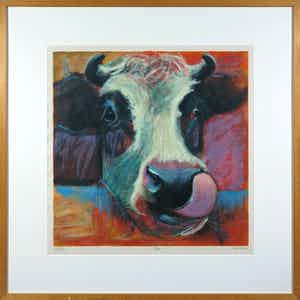 Theo Onnes - Zeefdruk, Noor- Ingelijst verkocht voor € 50!