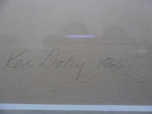 Kenneth Daley - etsen, Aquatint .titel, "Philodendron". kopen? Bied vanaf 10!
