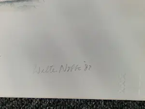 Walter Nobbe - Grote in 1982 gemaakt kleuren litho stilleven jongensportret zeer kleine oplage! kopen? Bied vanaf 70!