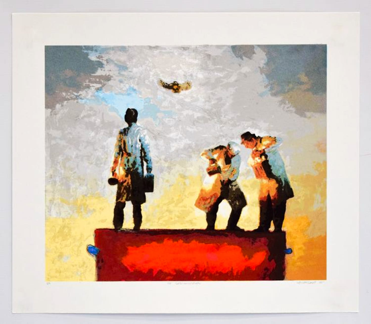 Hans Leyerzapf - zeefdruk de Bestanddelen verkocht voor € 75!