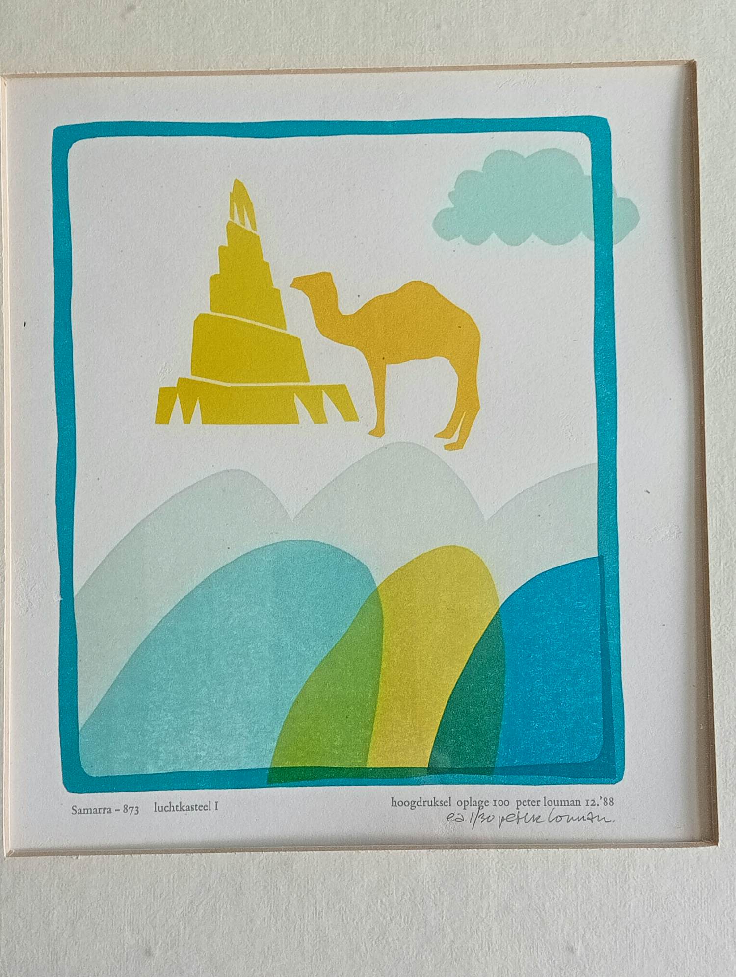 Peter Louman - Samarra Luchtkasteel I Litho kopen? Bied vanaf 75!
