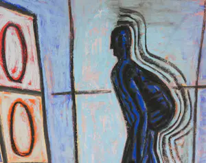 Hans Wap - Pastel, Tomorrow before - Ingelijst (Groot) kopen? Bied vanaf 1!