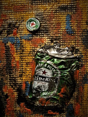 Robert Jasper Grootveld - Sixties - Amsterdam "de antirook-magiër" PROVO collage "F*CK Heineken" kopen? Bied vanaf 30!