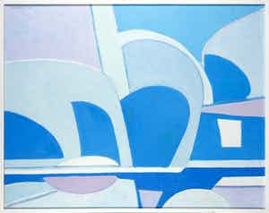 Paul Overhaus - Olieverf op doek, Zonder titel - Ingelijst verkocht voor € 100!