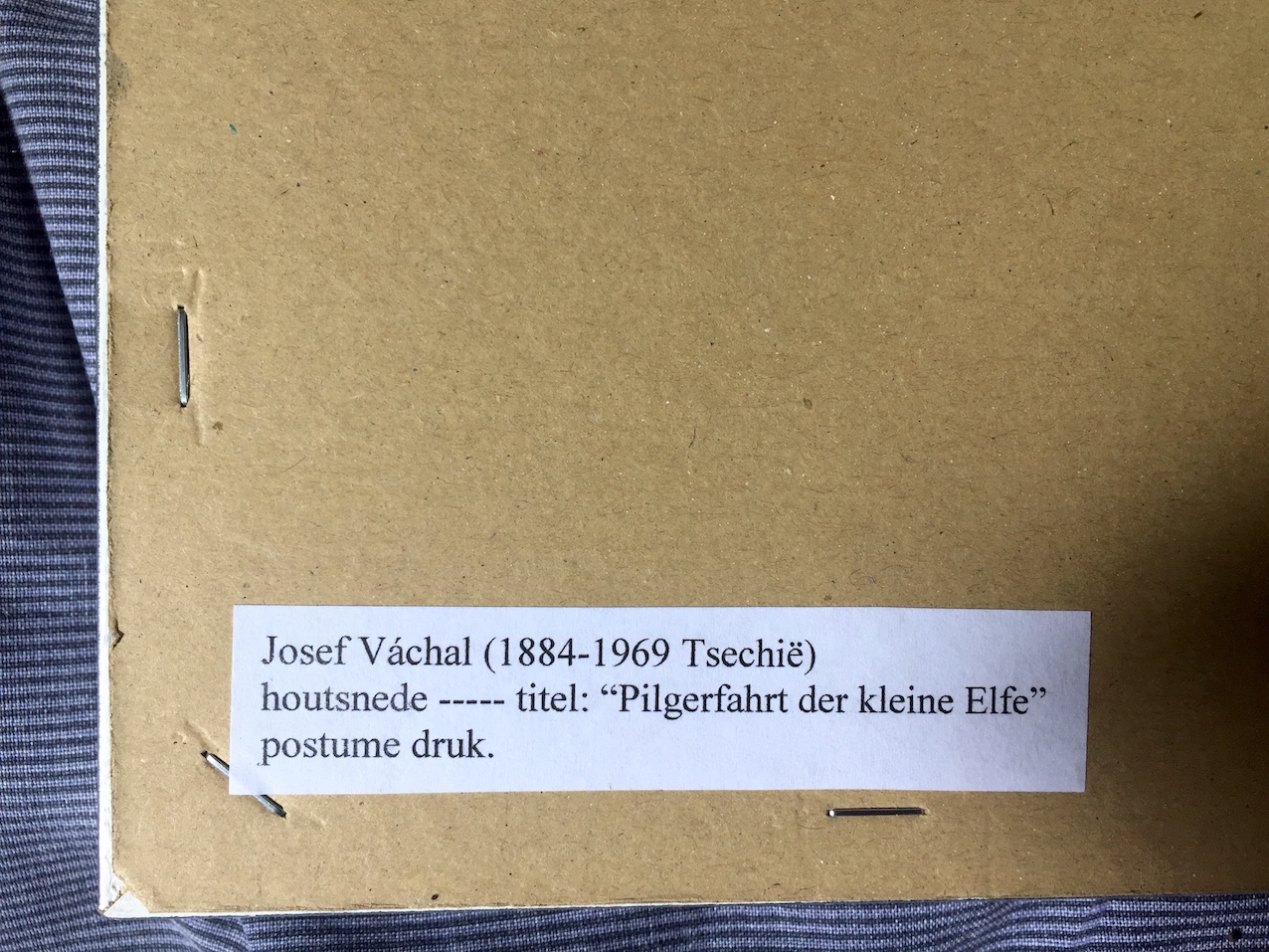 Josef Vachal - Houtsnede, Ingelijst kopen? Bied vanaf 59!