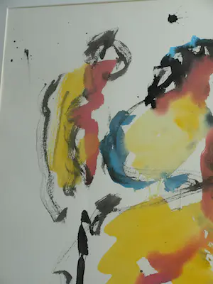 Anton Heyboer - Acrylverf , Moeder, vader en kind – Ingelijst, 101 x 71 cm kopen? Bied vanaf 1!