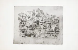 Henri Plaat - Ets, Zonder titel kopen? Bied vanaf 35!