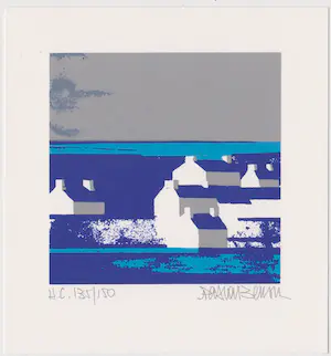 Pascal Besson - Twee handgesigneerde zeefdrukken: Landschappen I, II kopen? Bied vanaf 29!