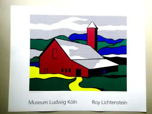 Roy Lichtenstein - Red Barn II 1969 - Museum Ludwig Köln - 0ffsetlithografie kopen? Bied vanaf 69!