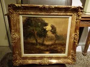 Niet of onleesbaar gesigneerd - Landschap verkocht voor € 1!