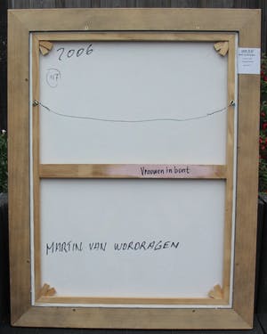 Martin van Wordragen - acryl op doek: dames in bont kopen? Bied vanaf 299!