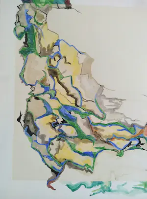 Niet of onleesbaar gesigneerd - S. Lack, abstract werk kopen? Bied vanaf 1!