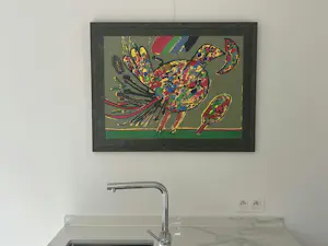 Corneille - Getiteld OISEAU, ingelijst met ontspiegeld glas kopen? Bied vanaf 385!