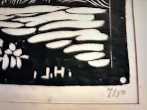 Johan Haak - Houtsnede op papier van Johan Haak "Watermolen" kopen? Bied vanaf 50!