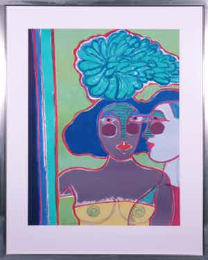 Corneille - Zeefdruk, Paris II - Ingelijst verkocht voor € 200!