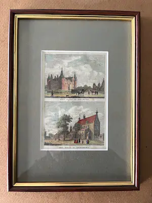 Abraham Rademaker - Helmond / Benderen - Handgekleurde Gravure, Ingelijst kopen? Bied vanaf 30!
