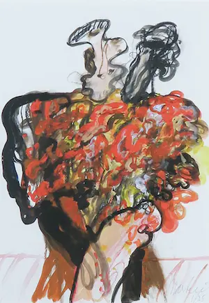 Anton Martineau - Tango, Ingelijst kopen? Bied vanaf 70!