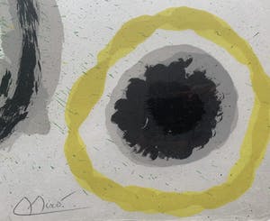 Joan Miro - HANDGESIGNEERDE kleurenlitho - 'Le Lézard aux Plumes d'Or - 1967 kopen? Bied vanaf 1!