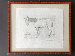 Jan Mankes - ets Paard - 1917 kopen? Bied vanaf 450!