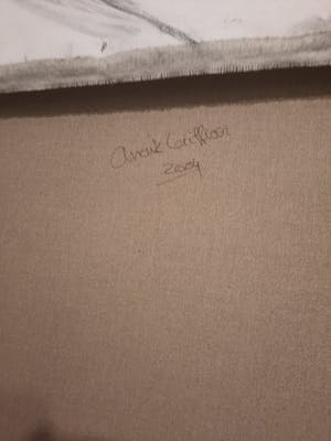 Anouk Griffioen - Vrouwenportret houtskool op doek kopen? Bied vanaf 150!