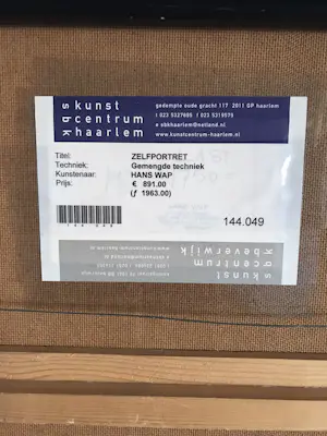 Hans Wap - Zelfportret kopen? Bied vanaf 50!