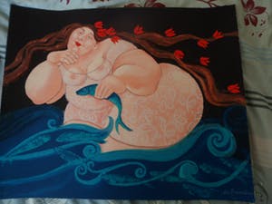 Ada Breedveld - Zeefdruk. Titel, "Seadreams". kopen? Bied vanaf 50!