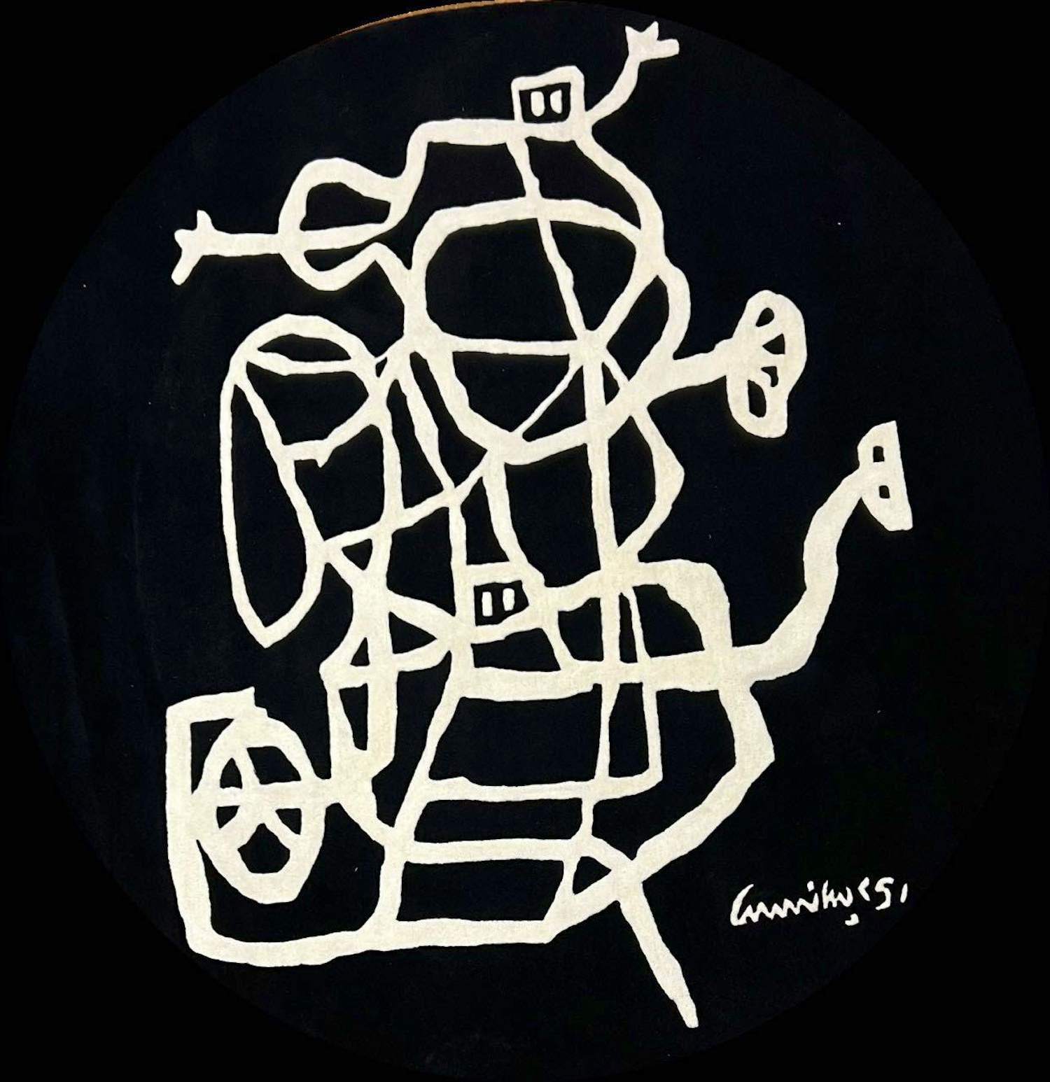 Corneille - Tapijt Cobra 1951 - Zwart - Oplage van 5 exemplaren met echtheidscertificaat kopen? Bied vanaf 2000!