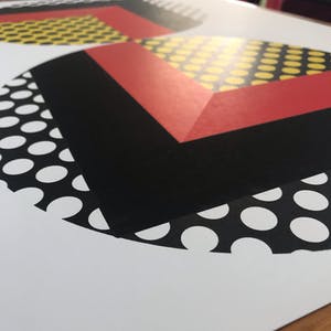 Niet of onleesbaar gesigneerd - S. Amano (1944) - Gesigneerde zeefdruk - Constructivisme - 1974 kopen? Bied vanaf 1!