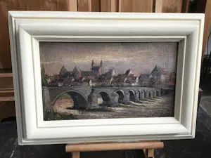 Pie Wilhelmus - De oude brug over de Maas Maastricht. kopen? Bied vanaf 150!
