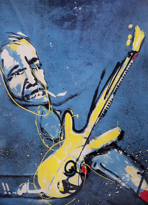 Herman Brood - De bassist, zeefdruk (netjes ingelijst, extreem zeldzaam, waarschijnlijk unica) kaufen? Bieten Sie von 495!