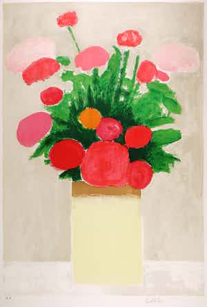 Bernard Cathelin - Litho, Bloemstilleven verkocht voor € 180!