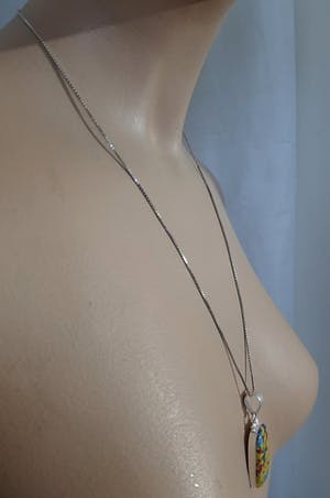 Curiosa - Zilveren ketting 925 met hanger Multicolor jasper kopen? Bied vanaf 15!