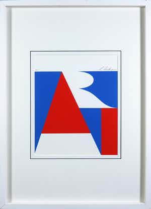 Robert Indiana - Zeefdruk, ART - Ingelijst verkocht voor € 1!