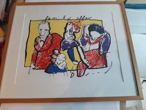 Herman Brood - Kleurenzeefdruk FAMILY AFFAIR Hand gesigneerd kopen? Bied vanaf 275!