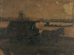 Pieter Haan - Olieverf op board, Lot van drie landschappen kopen? Bied vanaf 1!