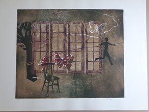 Andre Goezu - VLINDERS / KLEURLITHO / 50x70cm / SIG / 1975 kopen? Bied vanaf 45!