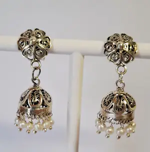 Zilveren oorbellen,  zilveren Jhumka oorbellen kopen? Bied vanaf 50!
