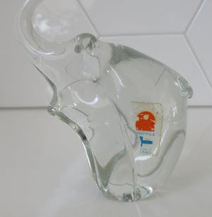 Humppila - Massief kristallen Presse Papier van een Olifant kopen? Bied vanaf 20!
